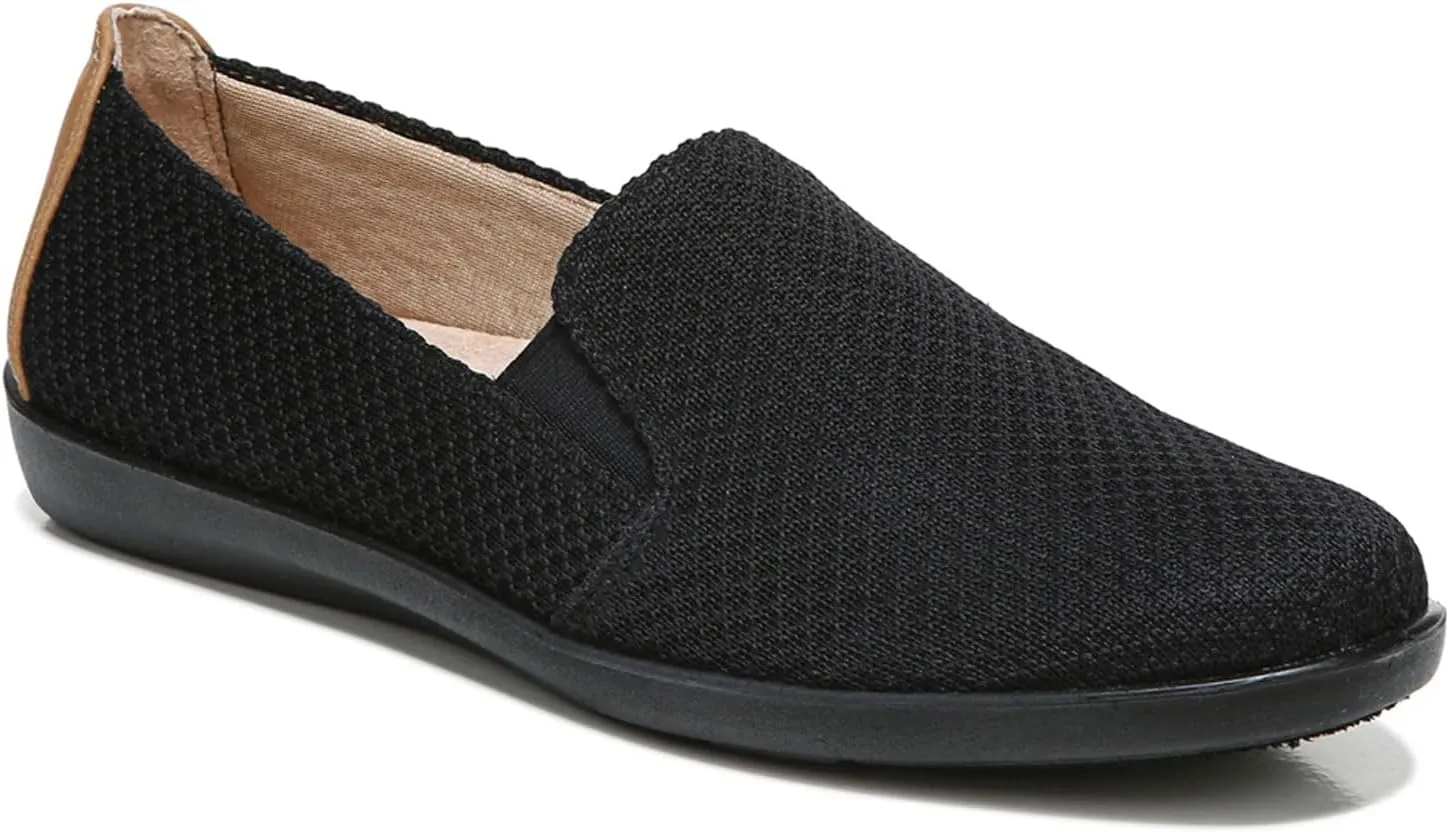 Life Stride Women's Next Level Slip-On Sneaker, Black/Black, 10 Wide
