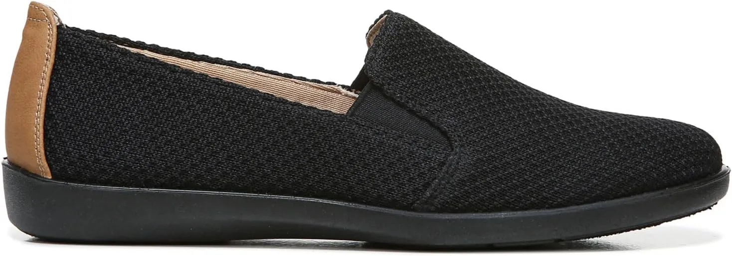 Life Stride Women's Next Level Slip-On Sneaker, Black/Black, 10 Wide