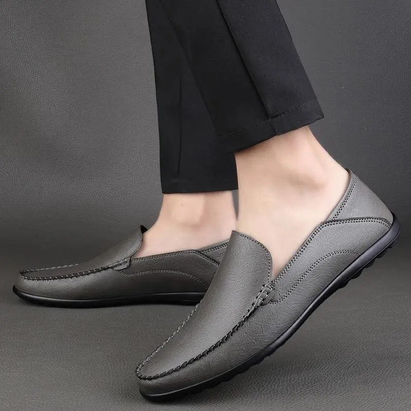 Luxury Loafers Men Casual Shoes Slip on Leather Dress Shoes Plus Size Loafer Soft Driving Shoes