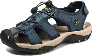 Men Closed Toe Hiking Sandals Walking Water Wading Shoes Comfort Non-slip Sport Outdoor Sandals