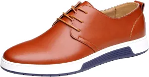 Men's Casual Dress Shoes Wide Width Shoes Wear Solid Color Leather Business Style Leisure Formal Men's Breathable Men's Leather Shoes Men's Business Shoes