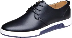 Men's Casual Dress Shoes Wide Width Shoes Wear Solid Color Leather Business Style Leisure Formal Men's Breathable Men's Leather Shoes Men's Business Shoes