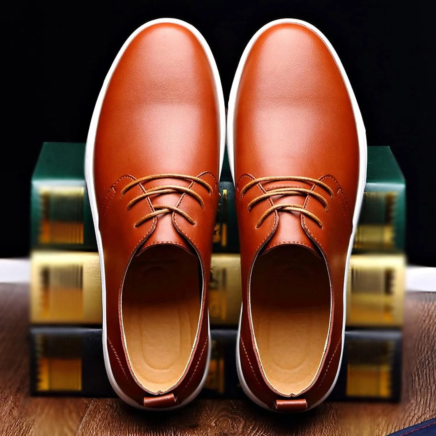 Men's Casual Dress Shoes Wide Width Shoes Wear Solid Color Leather Business Style Leisure Formal Men's Breathable Men's Leather Shoes Men's Business Shoes