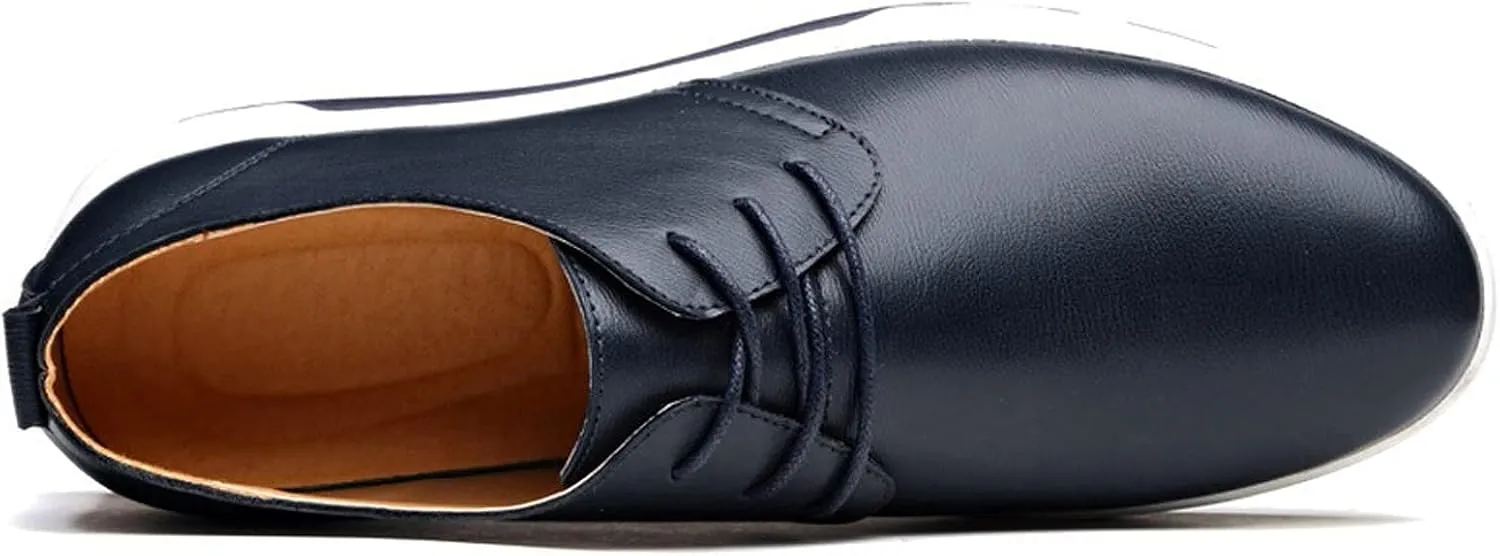 Men's Casual Dress Shoes Wide Width Shoes Wear Solid Color Leather Business Style Leisure Formal Men's Breathable Men's Leather Shoes Men's Business Shoes
