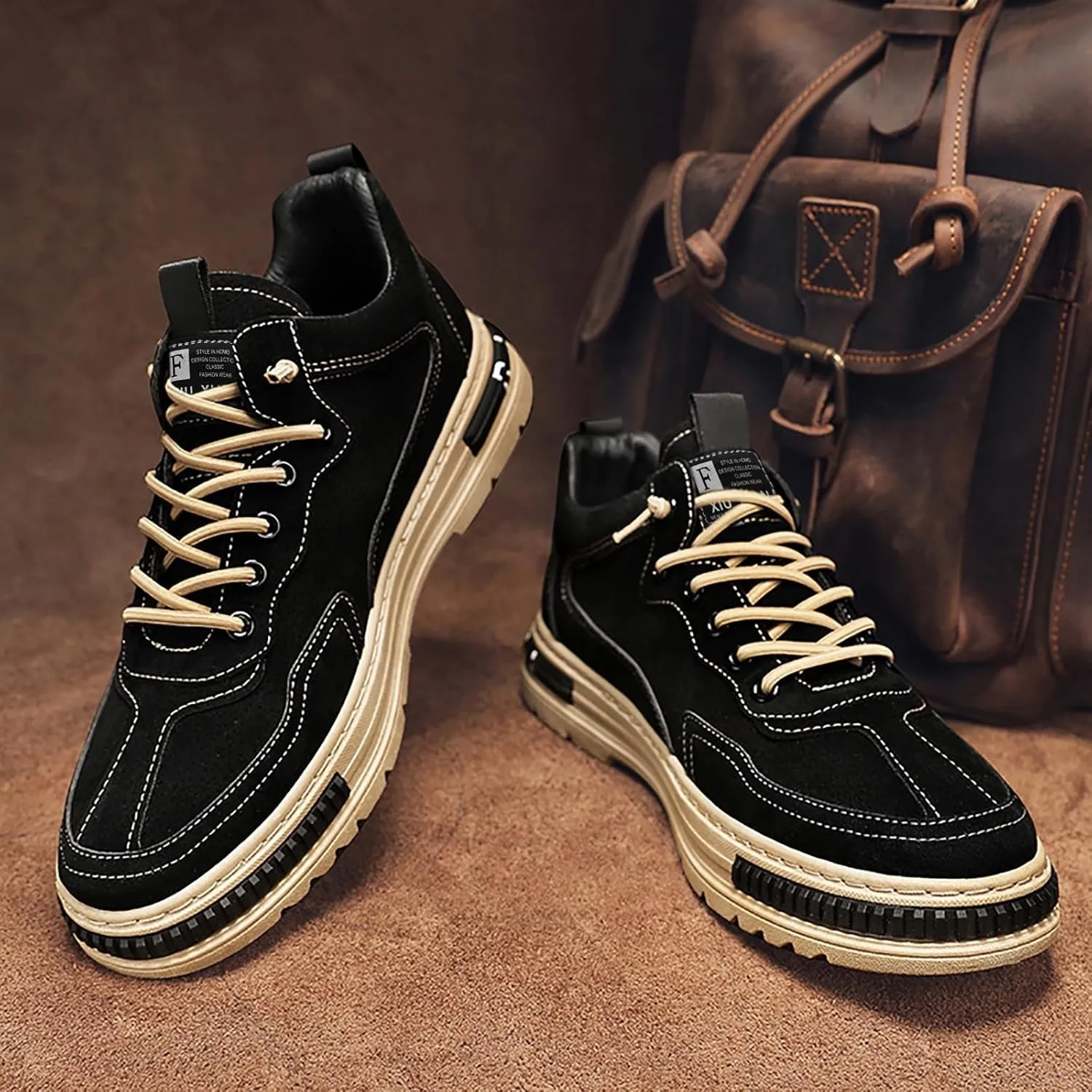 Men's Casual Dress Sneakers Black Sneakers for Men Mens Brown Dress Shoes Loafers for Women Casual Loafers for Women Dressy Womens Sneakers Wide Width