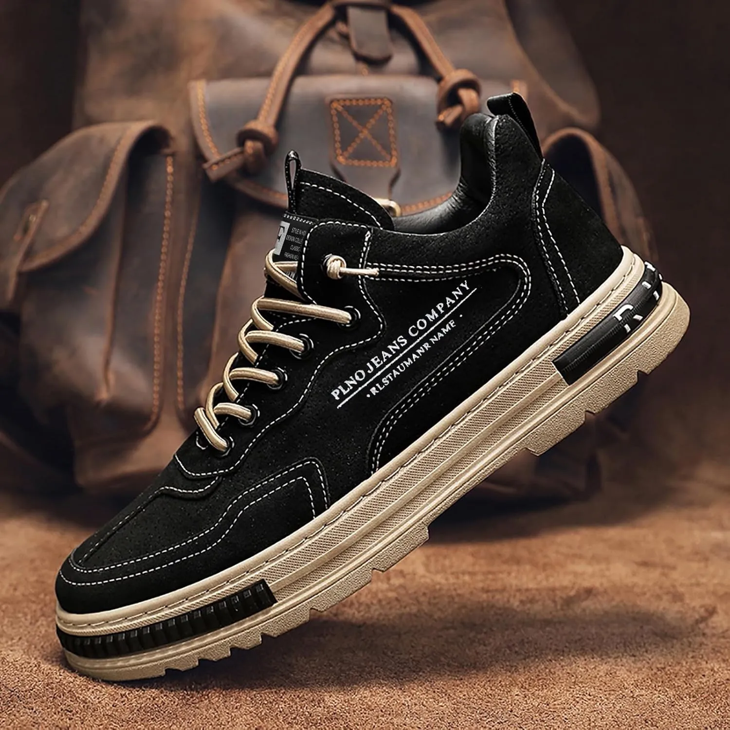 Men's Casual Dress Sneakers Black Sneakers for Men Mens Brown Dress Shoes Loafers for Women Casual Loafers for Women Dressy Womens Sneakers Wide Width