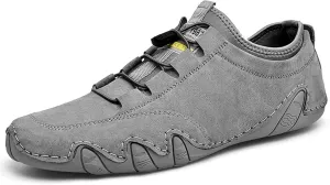 Men's Casual Leather Flats, Walking Shoes, Penny Loafers, Soft Driving Shoes
