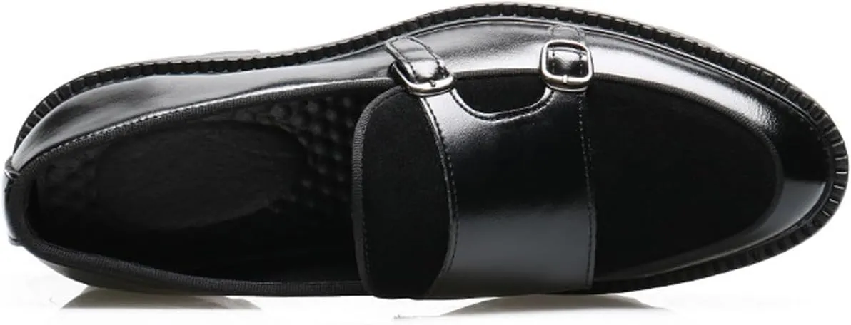 Mens Casual Shoes Slip On Loafers Dress Shoes for Men Fashion Prom Wedding Suede Monk Strap Loafers Comfortable Business Tuxedo Moccasins
