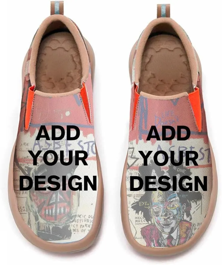 Men's Casual Shoes Slip Ons Walking Loafers Lightweight Comfortable Art Painted Travel Sneaker Macaron Style