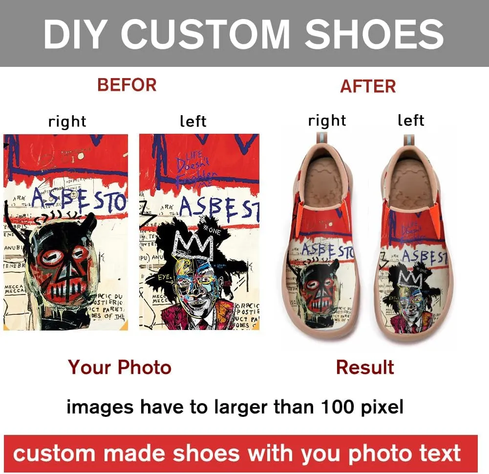 Men's Casual Shoes Slip Ons Walking Loafers Lightweight Comfortable Art Painted Travel Sneaker Macaron Style