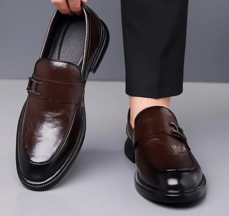 Men's Dress Shoes Fashion Slip On Business Formal Classic Oxfords Shoes for Men