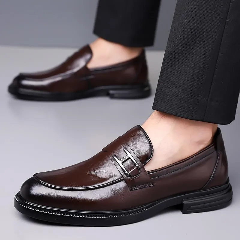 Men's Dress Shoes Fashion Slip On Business Formal Classic Oxfords Shoes for Men