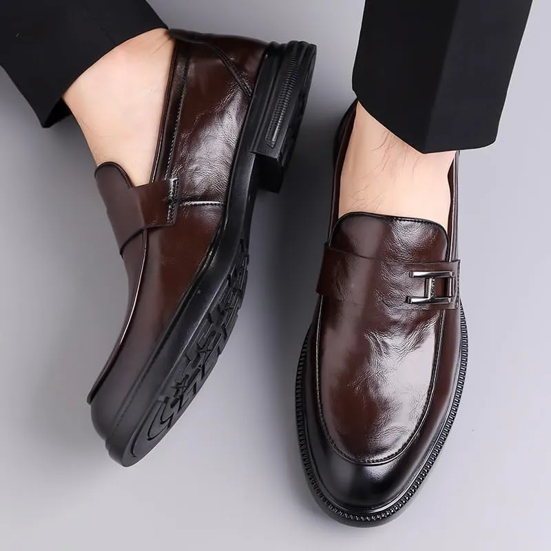 Men's Dress Shoes Fashion Slip On Business Formal Classic Oxfords Shoes for Men