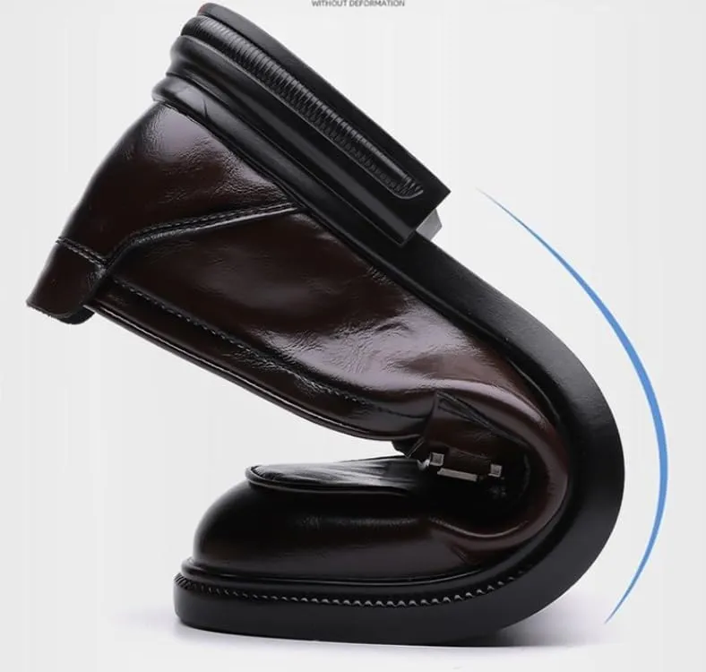 Men's Dress Shoes Fashion Slip On Business Formal Classic Oxfords Shoes for Men