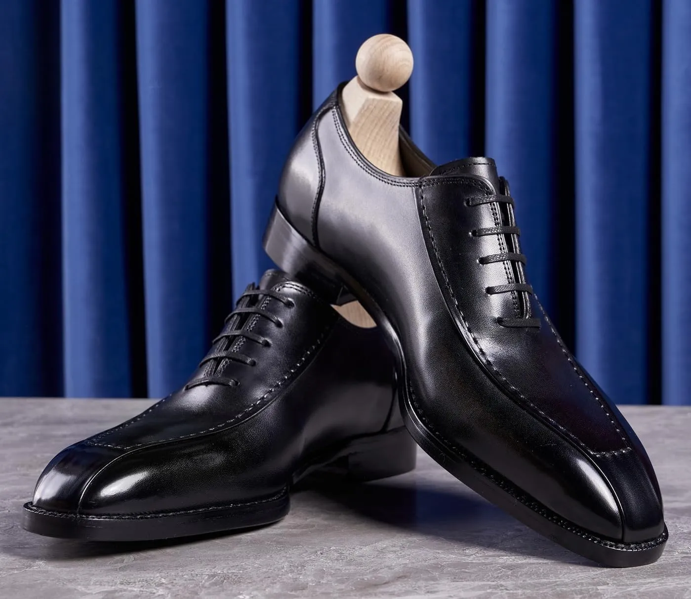 Mens Dress Shoes Formal Oxfords Genunie Leather Modern Plain Toe Oxford Fashion Prom Wedding Derby Business Casual Suit Shoes Tuxedo Shoes for Men