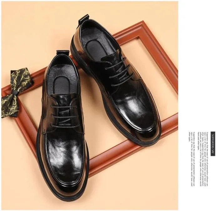 Men's Dress Slip-on Classic Loafers Formal Shoes Men's Classic Lace Up Low Top Leather Dress Shoes