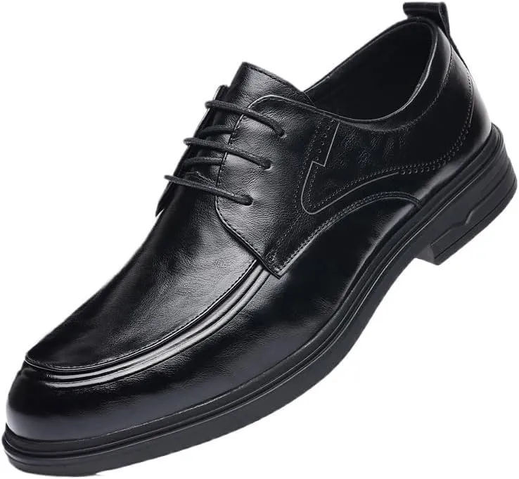 Men's Dress Slip-on Classic Loafers Formal Shoes Men's Classic Lace Up Low Top Leather Dress Shoes