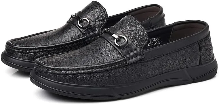 Men's Fashion Dress Shoes Slip-On Loafers Formal Business Casual Moccasins Driving Leather Shoes