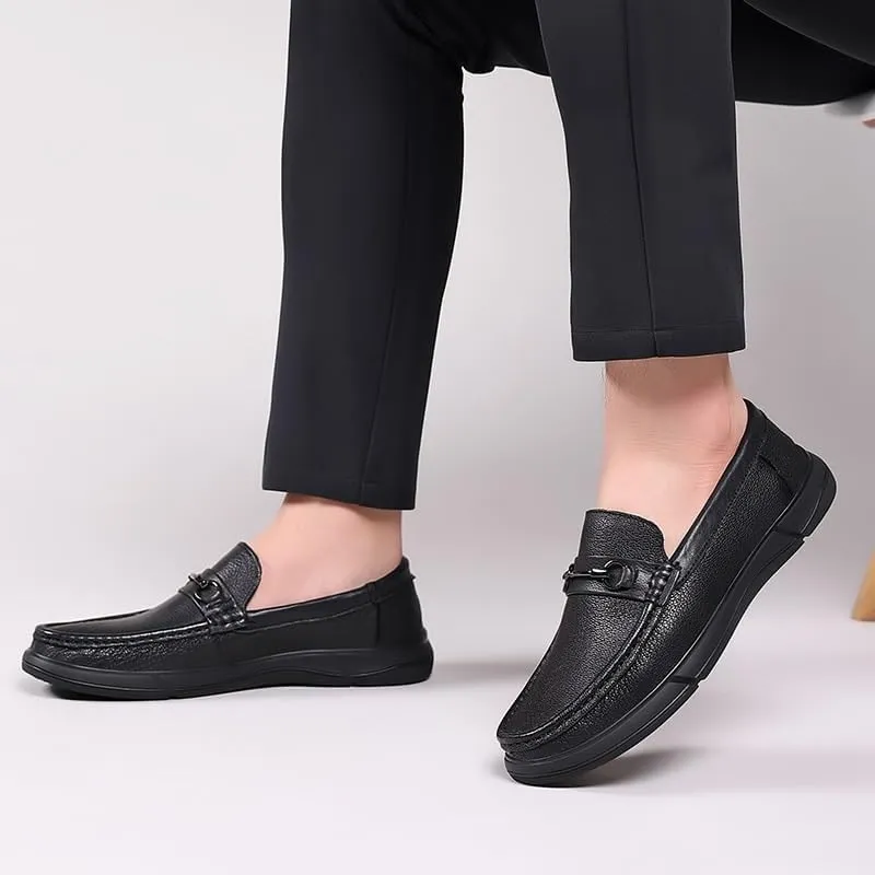 Men's Fashion Dress Shoes Slip-On Loafers Formal Business Casual Moccasins Driving Leather Shoes