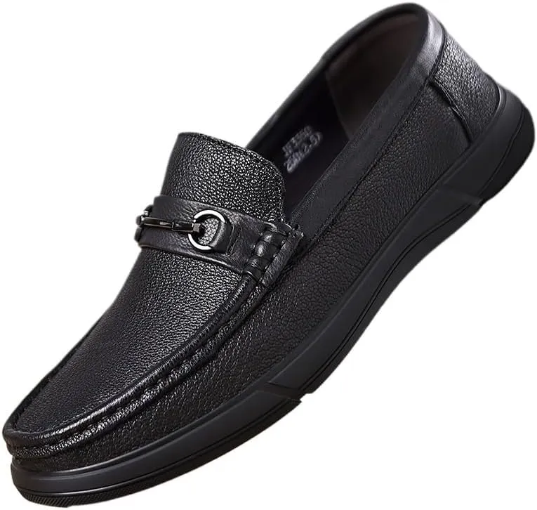 Men's Fashion Dress Shoes Slip-On Loafers Formal Business Casual Moccasins Driving Leather Shoes