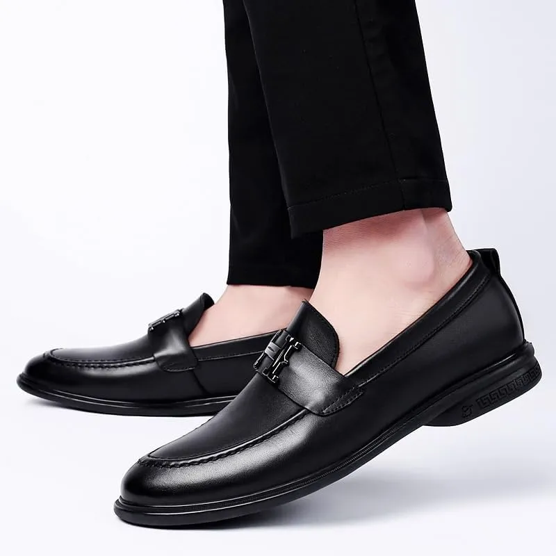 Men's Fashion Lace Up Low Leather Walking Dress Shoes Men Slip-Ons Loafers Classic Formal Business Derby Shoes