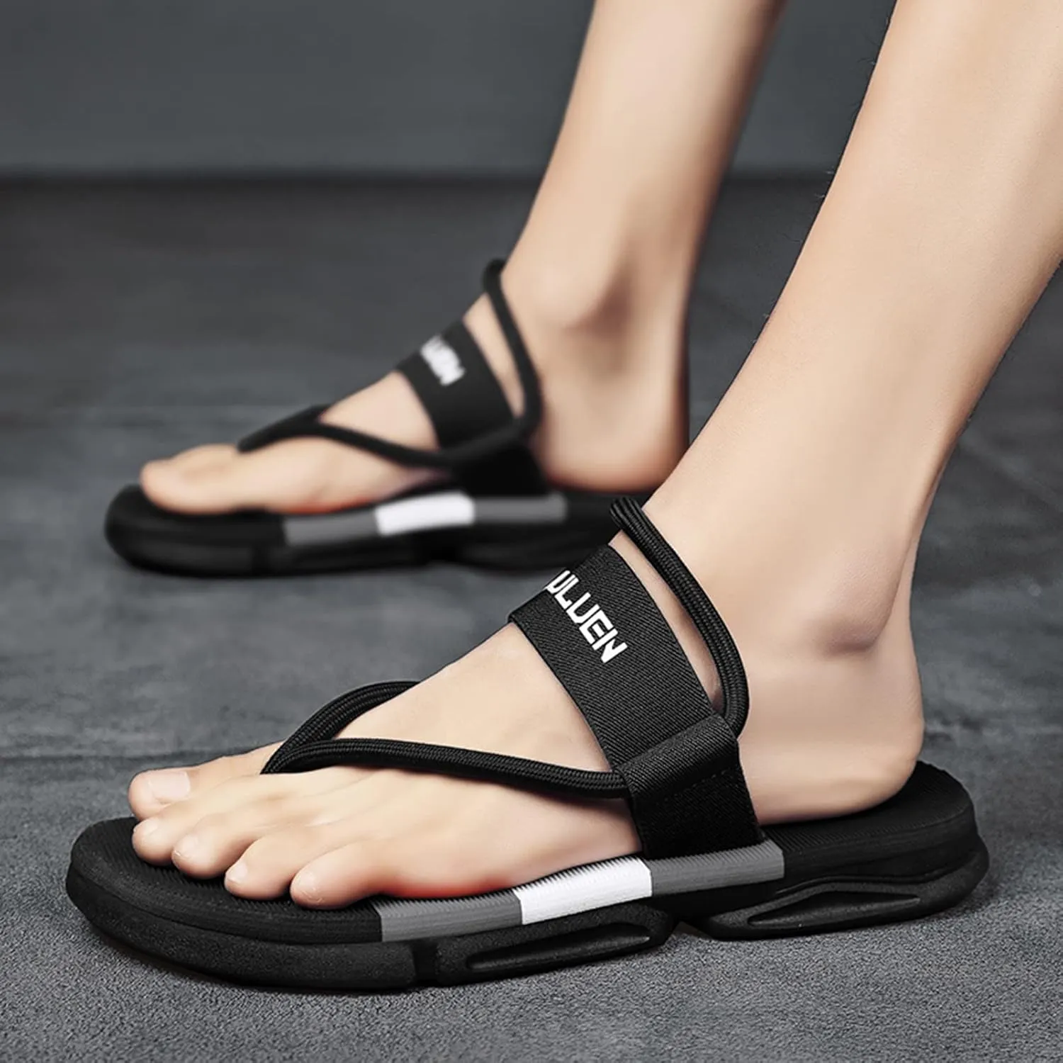 Mens Flip Flops Men's Beach Sandals Quick Dry Flip Flop Slides Water Sandals for Men Men's Flip Flops