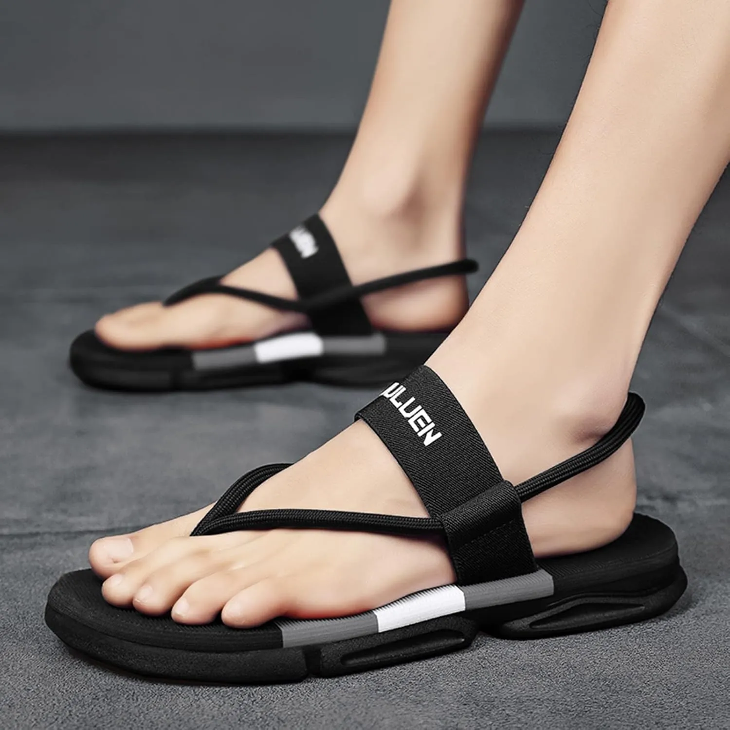 Mens Flip Flops Men's Beach Sandals Quick Dry Flip Flop Slides Water Sandals for Men Men's Flip Flops