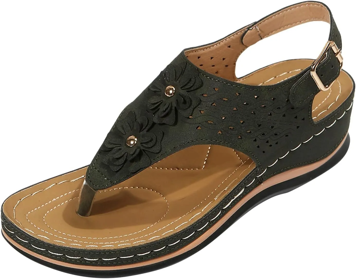 Mens Flip Flops Orthopedic Sandals for Women Adjustable Orthotic Thong Sandals with Arch Support Platform Flip Flops