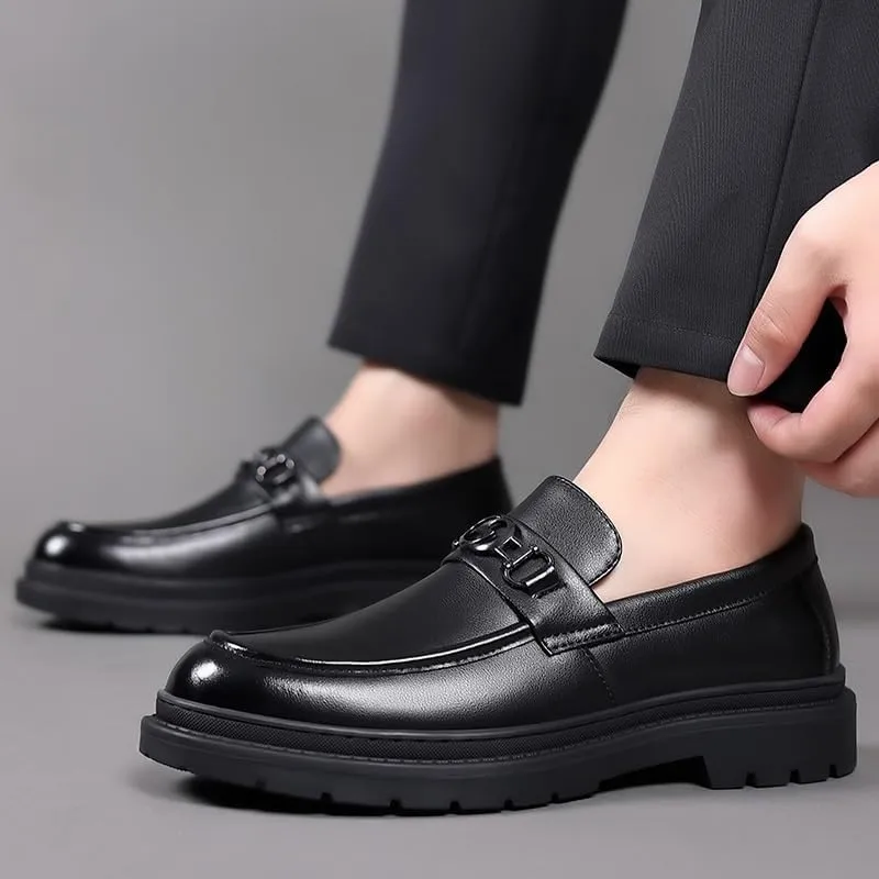 Men's Formal Classic Business Oxford Shoes Mens Patent Leather Slip-On Loafers Wedding Dress Shoes for Men