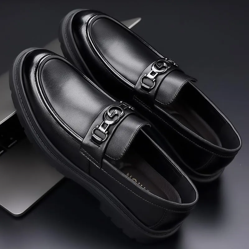 Men's Formal Classic Business Oxford Shoes Mens Patent Leather Slip-On Loafers Wedding Dress Shoes for Men