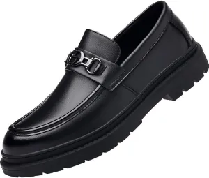 Men's Formal Classic Business Oxford Shoes Mens Patent Leather Slip-On Loafers Wedding Dress Shoes for Men