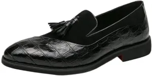 Mens Genuine Leather Dress Loafer Shoe Spring Summer Men's Casual Loafers Slip On Leather Shoes Breathable Driving Shoes Moccasins Classic Loafer Flats Boat Shoes