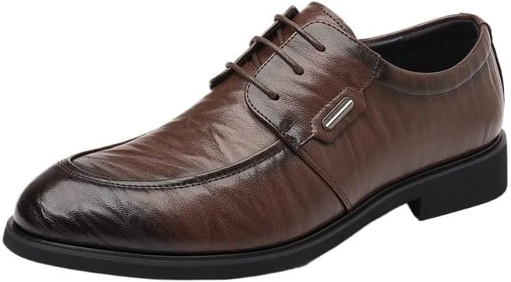 Mens Leather Shoes Office Leather Dress All-Day Comfort Classic Formal Oxford Shoes