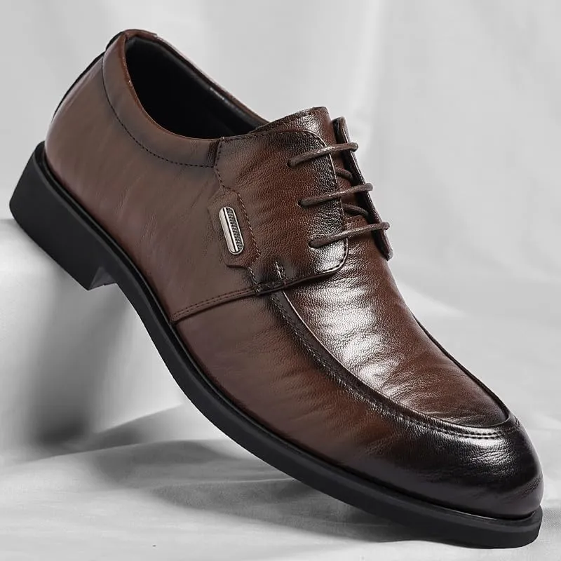 Mens Leather Shoes Office Leather Dress All-Day Comfort Classic Formal Oxford Shoes