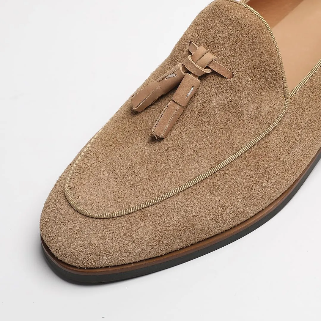 Men's Loafers & Slip-Ons - Leather Tassel Loafers for Men with Office to Weekend Versatility