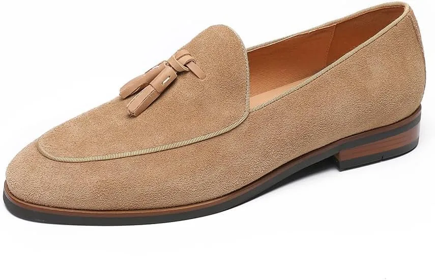 Men's Loafers & Slip-Ons - Leather Tassel Loafers for Men with Office to Weekend Versatility