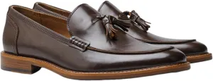 Men's Loafers Classic Slip-on Penny Loafers for Men Formal Oxfords Shoes Business Casual Dress Tassel Wooden Sole Loafers