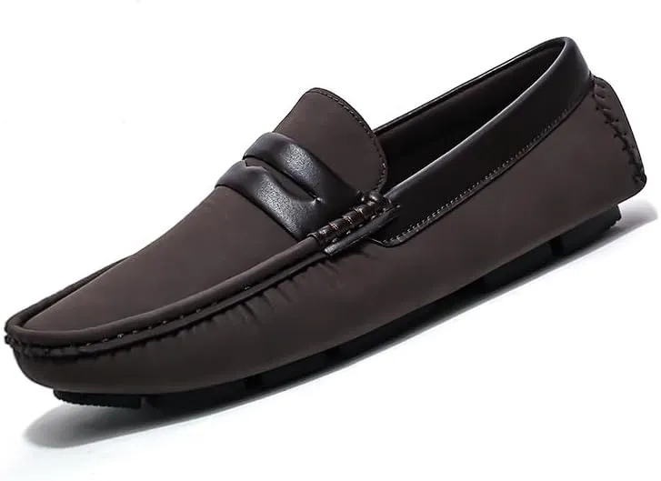 Mens Loafers Shoe Penny Loafers Vegan Leather Driving Loafers Slip Resistant Flexible Comfortable Wedding Fashion Slip-on