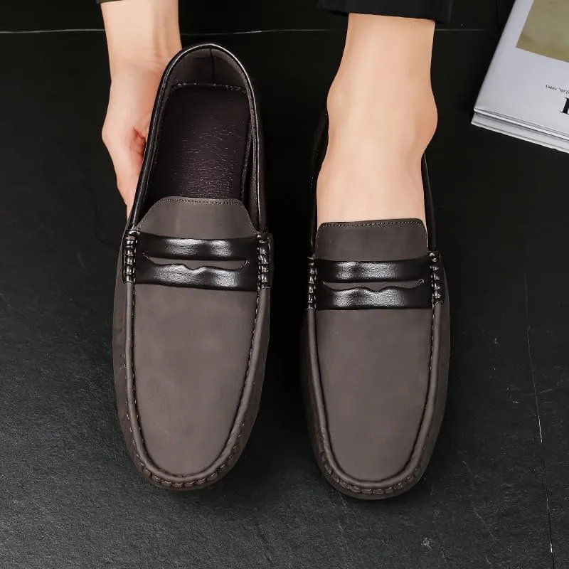 Mens Loafers Shoe Penny Loafers Vegan Leather Driving Loafers Slip Resistant Flexible Comfortable Wedding Fashion Slip-on