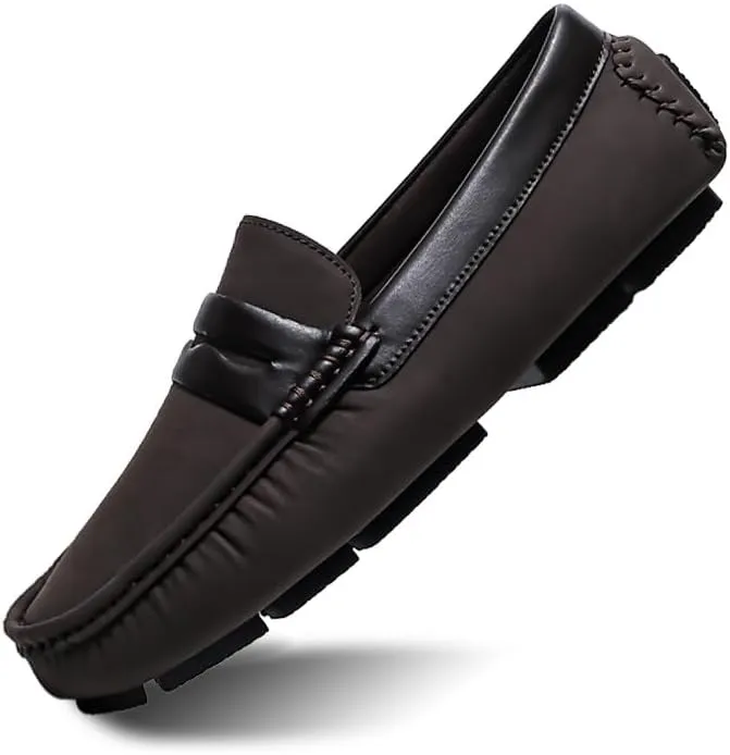 Mens Loafers Shoe Penny Loafers Vegan Leather Driving Loafers Slip Resistant Flexible Comfortable Wedding Fashion Slip-on