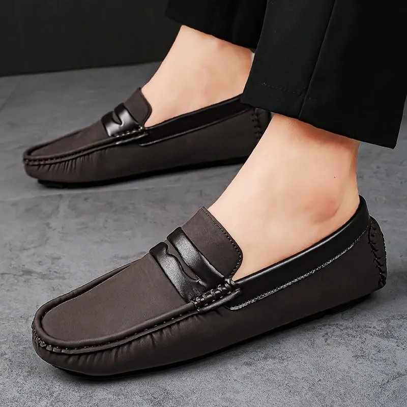 Mens Loafers Shoe Penny Loafers Vegan Leather Driving Loafers Slip Resistant Flexible Comfortable Wedding Fashion Slip-on