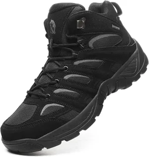 Mens Military Tactical Boots Waterproof Hiking Boots Casual Work Boots Outdoor Hiking Motorcycle Combat Boots Military Desert Boots Lightweight Comfortable All Day Work Boots