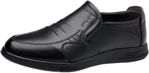 Men's Party Loafers Faux Leather Driving Loafers Casual Solid Color Round Toe Party Wedding Low Top Classic Slip On