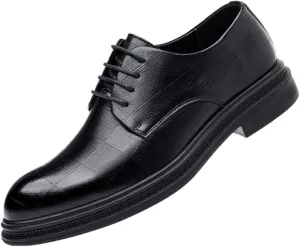 Men's Retro Formal Dress Shoes Leather Oxford Style with Soft Walking Sole