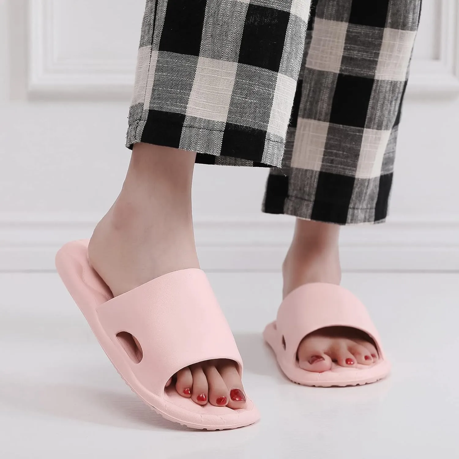 Mens Slides Slides for Women Mens Shower Shoes Womens House Spa Ultimate Comfort Slippers