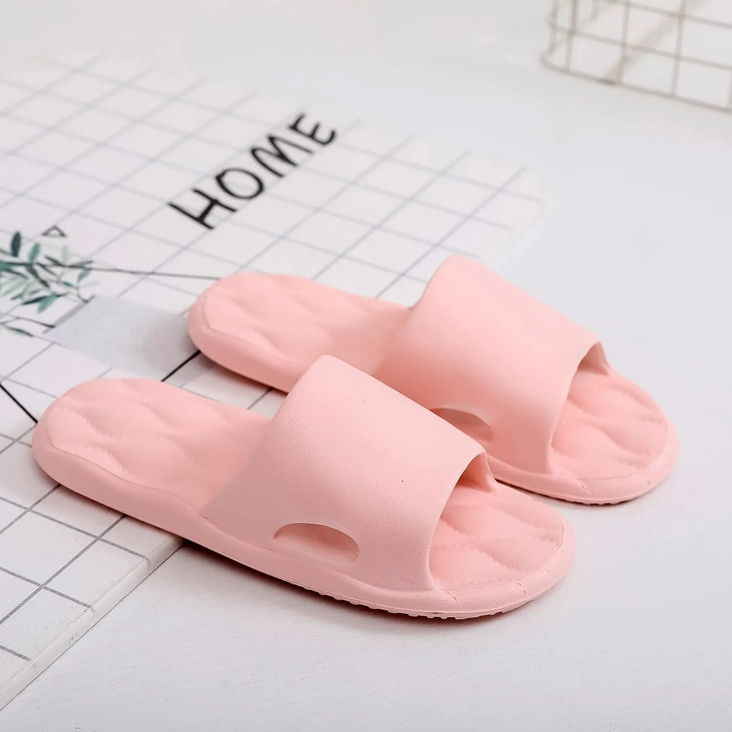 Mens Slides Slides for Women Mens Shower Shoes Womens House Spa Ultimate Comfort Slippers