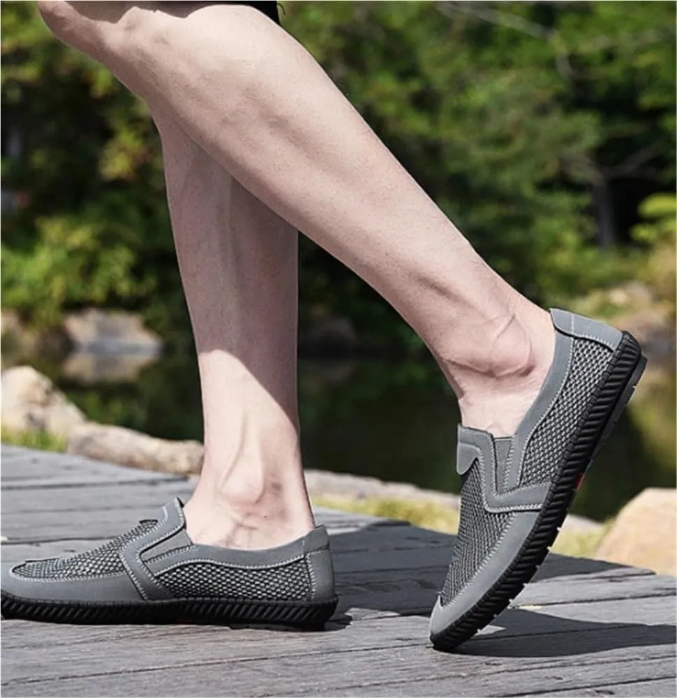 Mens Soft Loafers Shoes Breathable Comfortable Driving Style Casual Events Outdoors Slip Resistant Flat Heel