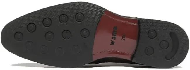 Men's Stylish Genuine Leather Lace-up Loafer Shoes Comfy Non Slip Durable Rubber Sole Formal Shoes Classic Men