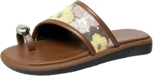 Men's Two Strap Sandal Womens Bear Slippers Size 9