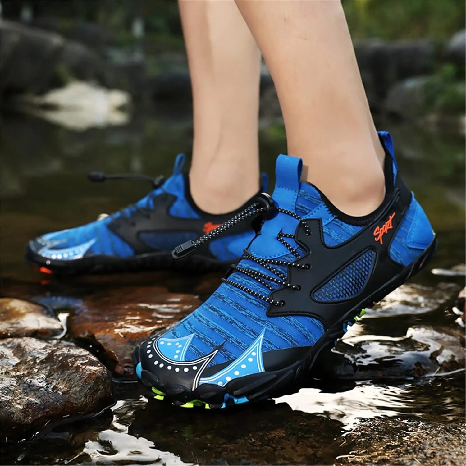 Mens Womens Quick Dry Water Shoes Barefoot Aqua Beach Swim Pool Shoes Non Slip Outdoor Sports Hiking Surf Yoga Lightweight Footwear